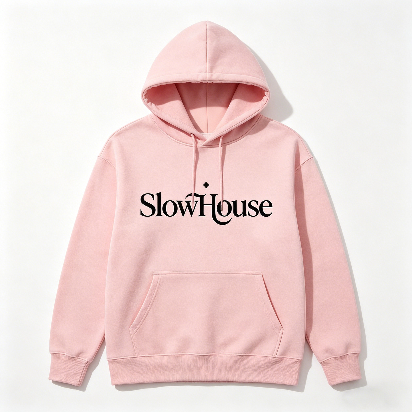 【SlowHouse Pink Hoodie】—— Cozy Comfort & Minimalist Style for Everyday