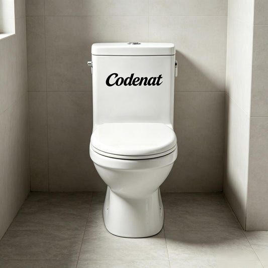 Codenat One Piece Elongated Toilet Bowl, High Efficiency Water Saving Single Flush Ceramic Toilet, Comfort Height Soft Close Seat Bathroom Toilet for Home Remodel Apartment