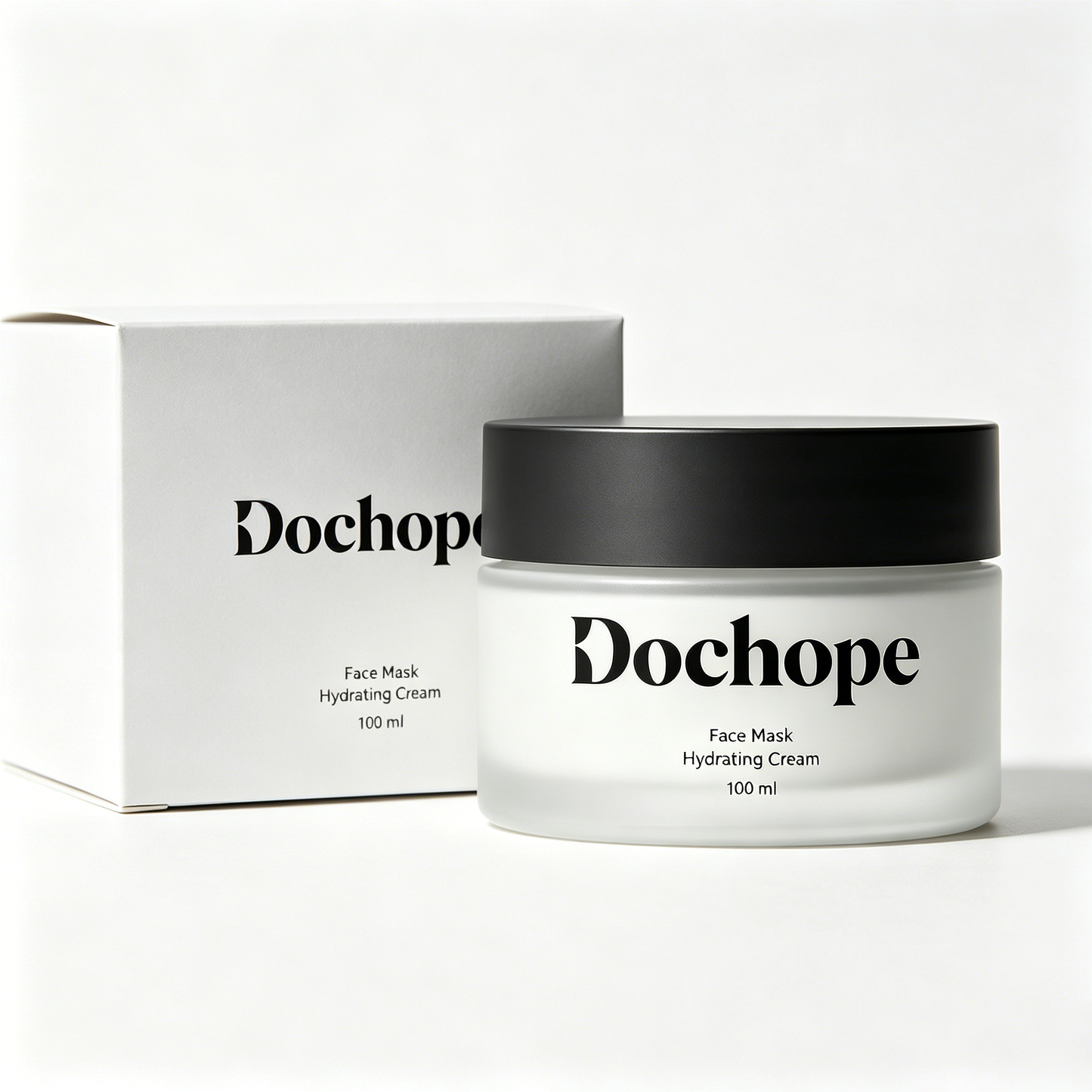 Dochope Hydrating Cream Face Mask, Washable & Overnight Sleeping Facial Mask, Deep Moisturizing Barrier Repair Mask for Dry Sensitive Dull Skin