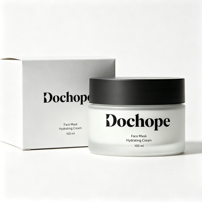 Dochope Hydrating Cream Face Mask, Washable & Overnight Sleeping Facial Mask, Deep Moisturizing Barrier Repair Mask for Dry Sensitive Dull Skin