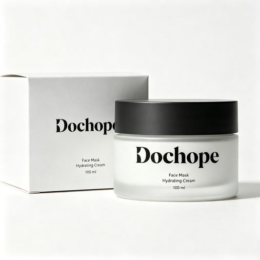 Dochope Hydrating Cream Face Mask, Washable & Overnight Sleeping Facial Mask, Deep Moisturizing Barrier Repair Mask for Dry Sensitive Dull Skin