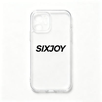 SIXJOY Clear Shockproof Phone Case, Transparent Slim Soft TPU Protective Cover, Anti-Yellow Thin Cell Phone Case for iPhone Daily Use