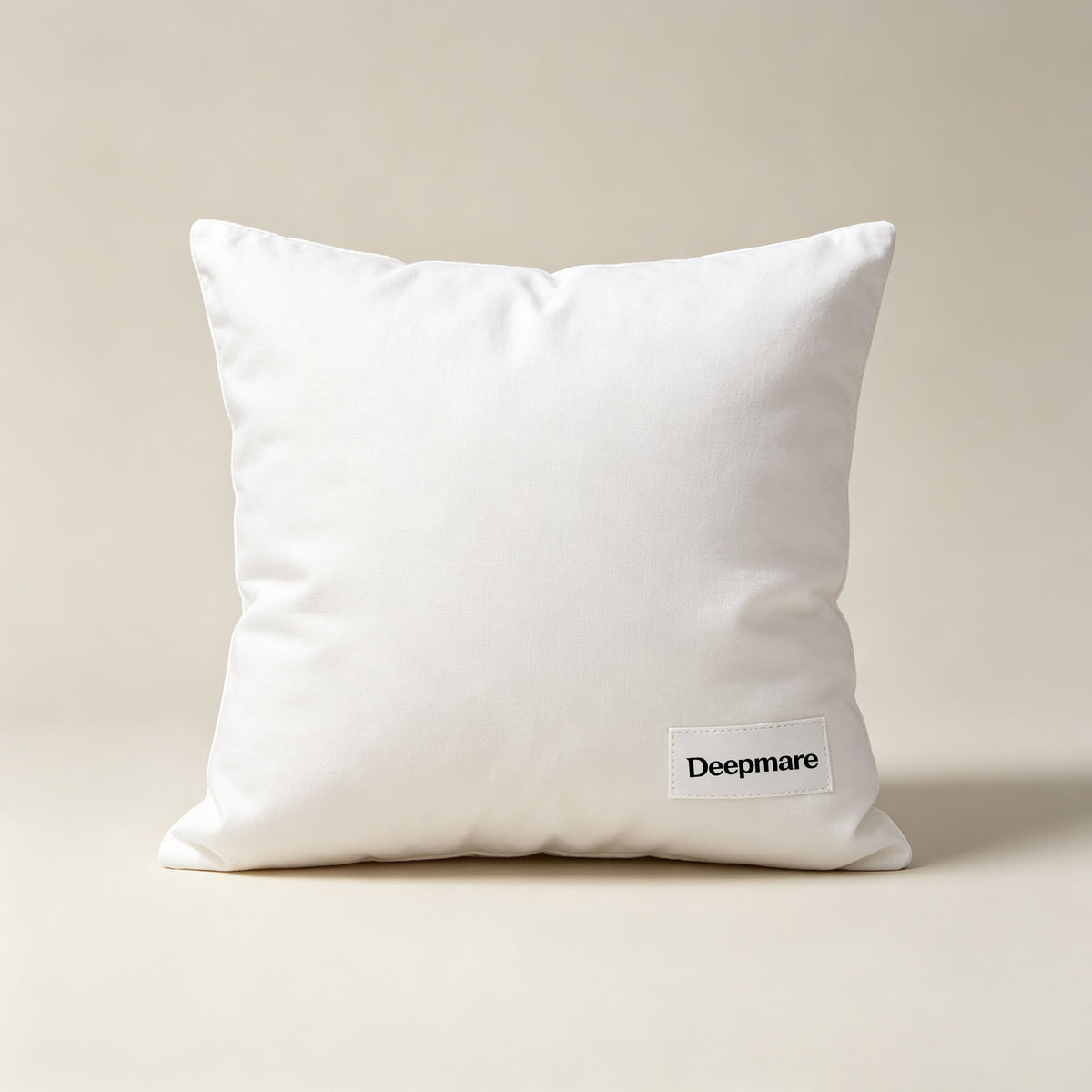 Deepmare Square Throw Pillow Insert, Soft Fluffy Decorative Cushion Inner, Compressed‑Packed Pillow Stuffer for Sofa, Couch & Bed