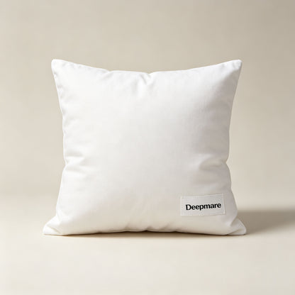 Deepmare Square Throw Pillow Insert, Soft Fluffy Decorative Cushion Inner, Compressed‑Packed Pillow Stuffer for Sofa, Couch & Bed