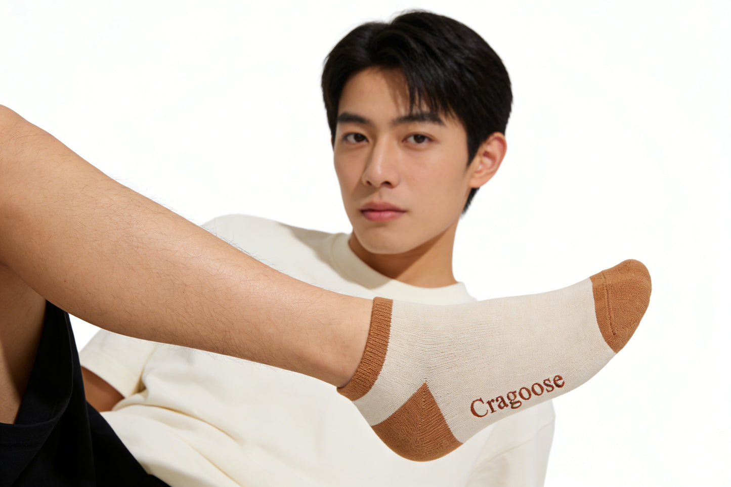 【Cragoose Two-Tone Ankle Socks】—— Comfort & Style for Everyday Wear