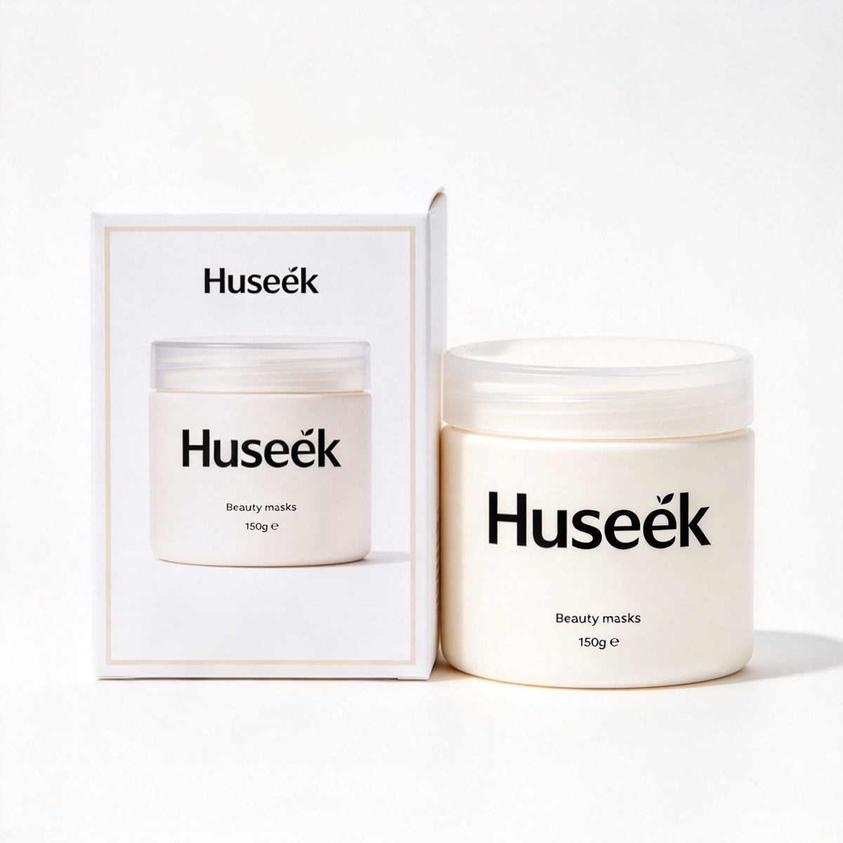 Huseek Beauty Mask, Nourishing Hydrating Facial Mask for Dry & Dull Skin, Cream Texture Skincare Mask 150g with Gift Box