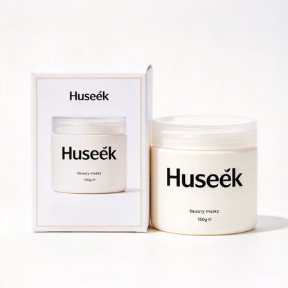 Huseek Beauty Mask, Nourishing Hydrating Facial Mask for Dry & Dull Skin, Cream Texture Skincare Mask 150g with Gift Box