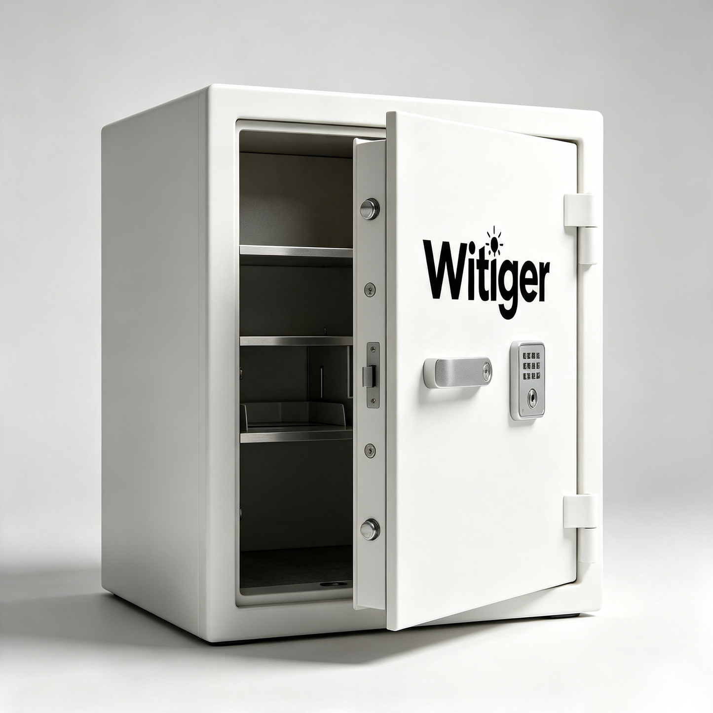 Witiger Digital Security Safe Box, Home Office Steel Safe with Electronic Keypad & Removable Shelf, Fireproof Anti-Theft Storage Cabinet for Cash Jewelry Documents