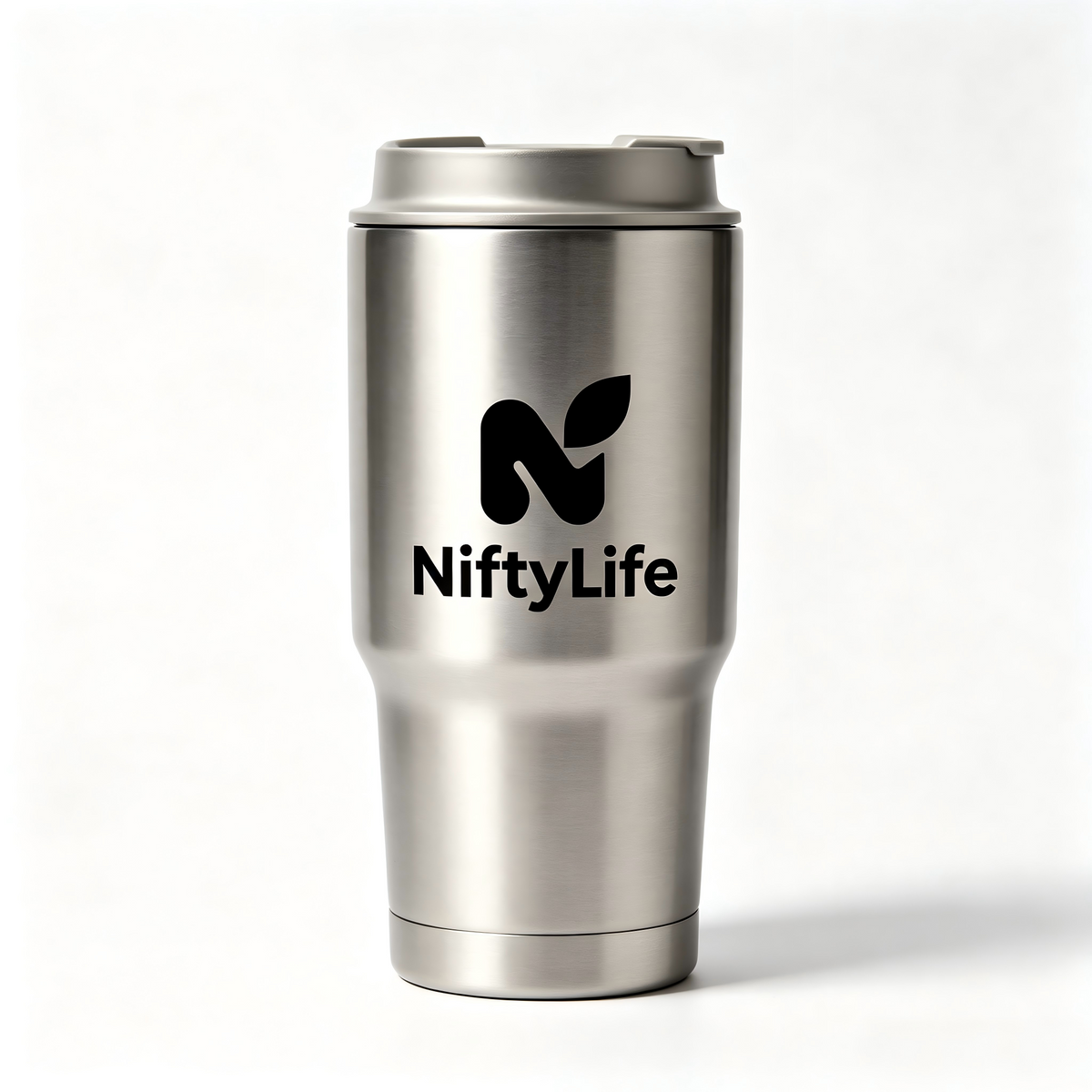 NiftyLife Vacuum Insulated Travel Tumbler, Stainless Steel Leak‑Proof Coffee Mug for Daily Commute Camping