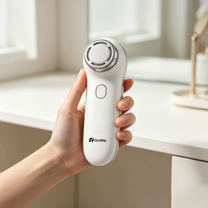 Gusthe Facial Skin‑Care Machine, Handheld Portable Anti‑Aging Face Massager for Firming, Lifting and Boosting Serum Absorption