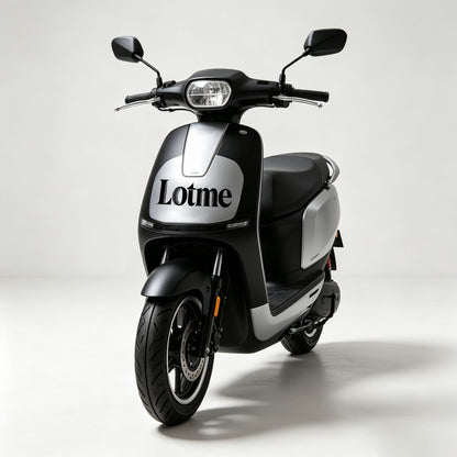 Lotme Classic Electric Scooter Moped, Eco-Friendly Energy-Saving Commuter E-Bike, Comfort Seat Urban Short Trip Electric Motorcycle, Stable Shock Absorption Design for Daily City Travel, Lightweight Low-Consumption Electric Motorbike