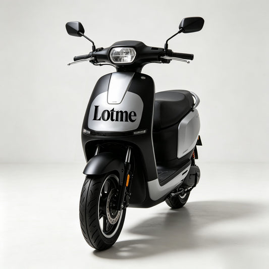 Lotme Classic Electric Scooter Moped, Eco-Friendly Energy-Saving Commuter E-Bike, Comfort Seat Urban Short Trip Electric Motorcycle, Stable Shock Absorption Design for Daily City Travel, Lightweight Low-Consumption Electric Motorbike