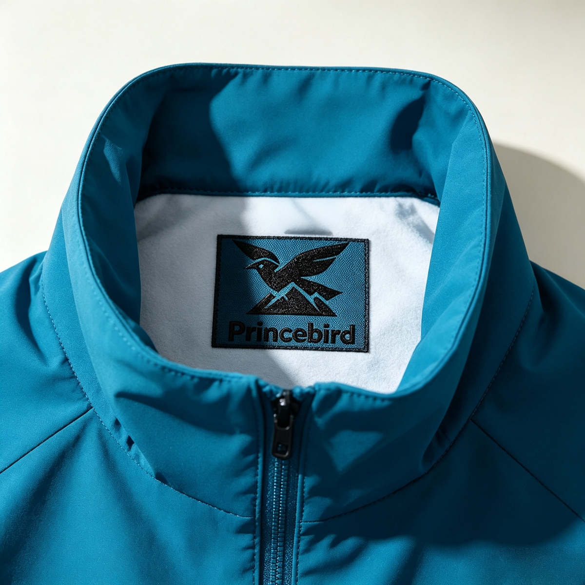 Princebird Stand‑Up Collar Softshell Anorak Jacket, Water Resistant Windproof Lightweight Outdoor Casual Zip‑Up Coat for Hiking Travelling Daily Wear