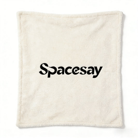【Spacesay Plush Throw Blanket】—— Cozy Comfort for Every Quiet Moment