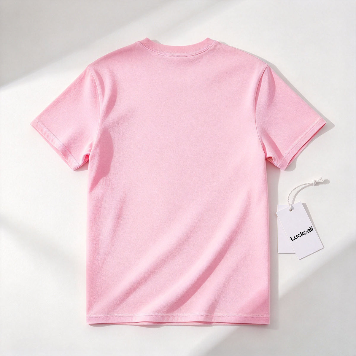 Luckoali Women Solid Color Short Sleeve T-Shirt, Crew Neck Soft Breathable Basic Casual Tee for Daily Wear