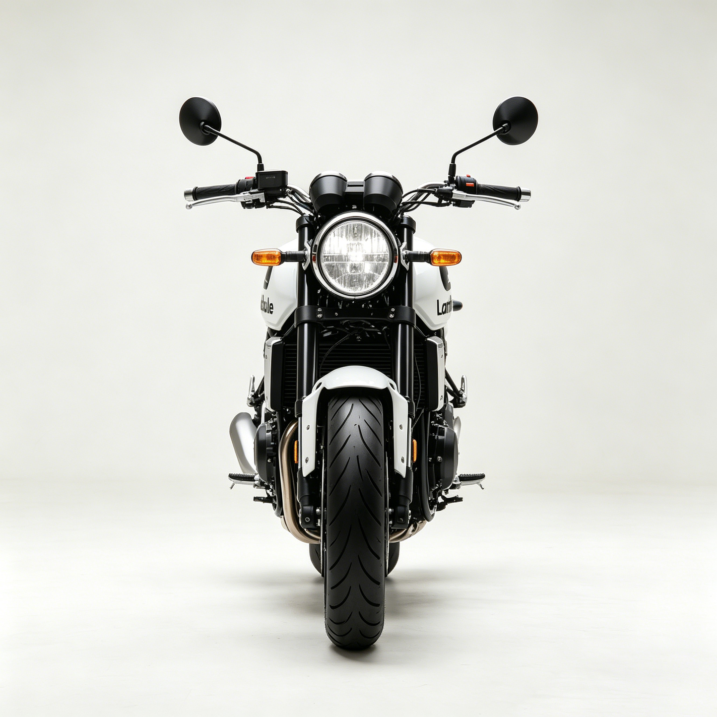 Lambule Classic Retro Naked Motorcycle, Gas Powered Street Bike with Stable Disc Brake System for Urban & Highway Riding