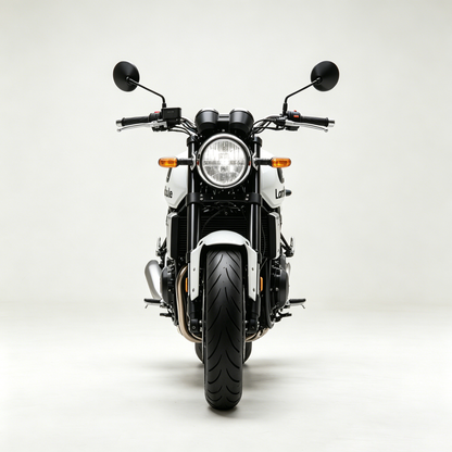 Lambule Classic Retro Naked Motorcycle, Gas Powered Street Bike with Stable Disc Brake System for Urban & Highway Riding