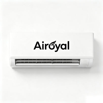 Airoyal Wall Mounted Split Air Conditioner, High Efficiency Energy Saving Cooling Unit, Quiet Indoor Wall AC for Bedroom, Apartment & Home Use, Complete With Installation Guide
