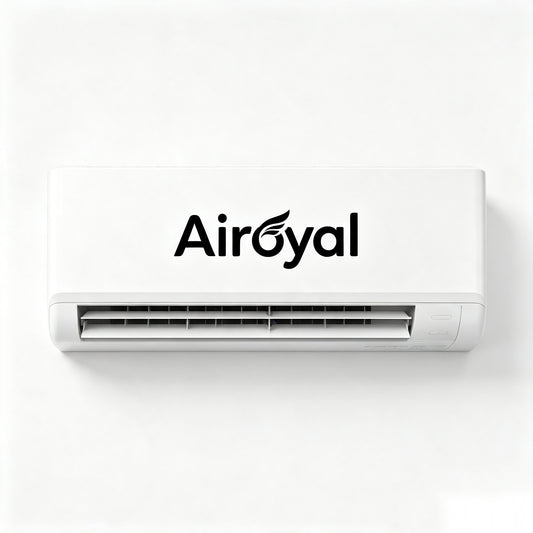 Airoyal Wall Mounted Split Air Conditioner, High Efficiency Energy Saving Cooling Unit, Quiet Indoor Wall AC for Bedroom, Apartment & Home Use, Complete With Installation Guide
