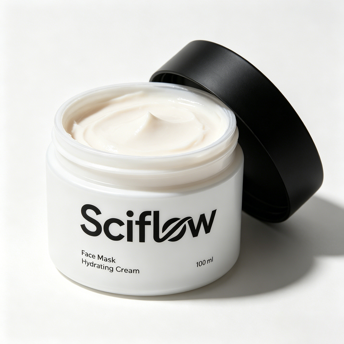 Sciflow Hydrating Facial Cream Mask, Dual-Use Overnight Sleeping Mask & Quick Hydration Mask, Deep Moisturizing Barrier Repair Cream Mask for Dry Sensitive Dull Skin