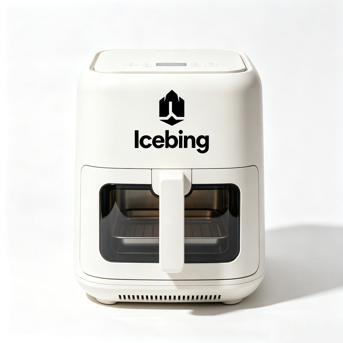 Icebing Air Fryer, Visible Window Digital Air Fryer, Compact NonStick Air Fryer for Oil Less Healthy Home Cooking