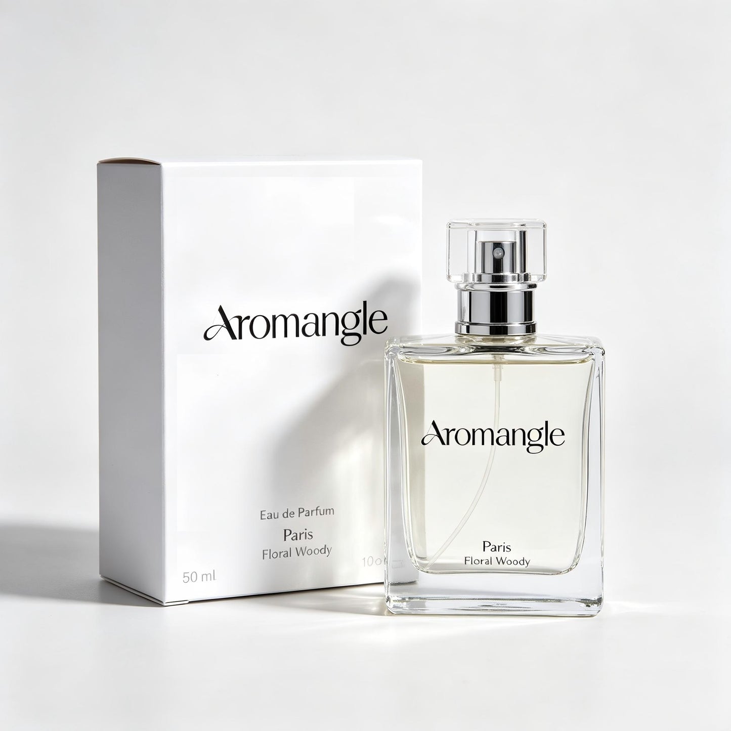 Aromangle Eau de Parfum for Women & Men, Floral Woody Long Lasting Perfumes, 50ml Unisex Fragrance, Elegant Square Glass Bottle, Luxury Perfumes Gift for Birthday Holiday