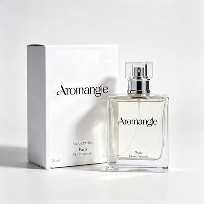Aromangle Eau de Parfum for Women & Men, Floral Woody Long Lasting Perfumes, 50ml Unisex Fragrance, Elegant Square Glass Bottle, Luxury Perfumes Gift for Birthday Holiday