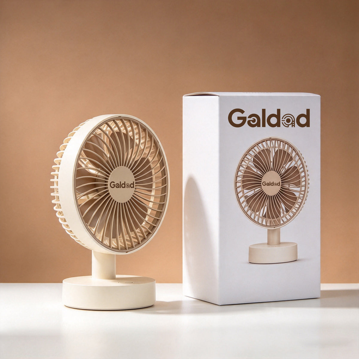 Galdad Electric Fans, Small Desk Table Fan, Portable Quiet Desktop Fan for Home, Office, Bedroom, Dorm Personal Cooling Fan