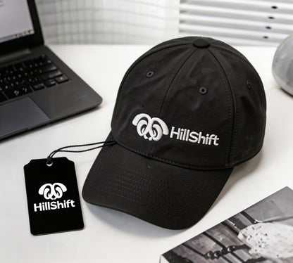 HillShift Unisex Baseball Cap, Quick Dry Lightweight Dad Hat with 3D Embroidery Logo, Adjustable Outdoor Sports Trucker Hat for Men Women