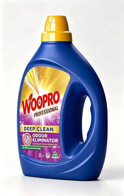 WOOPRO Professional Liquid Laundry Detergent, Deep Clean Odor Eliminator, Powerful Stain Remover, Long Lasting Fragrance, 40 Loads