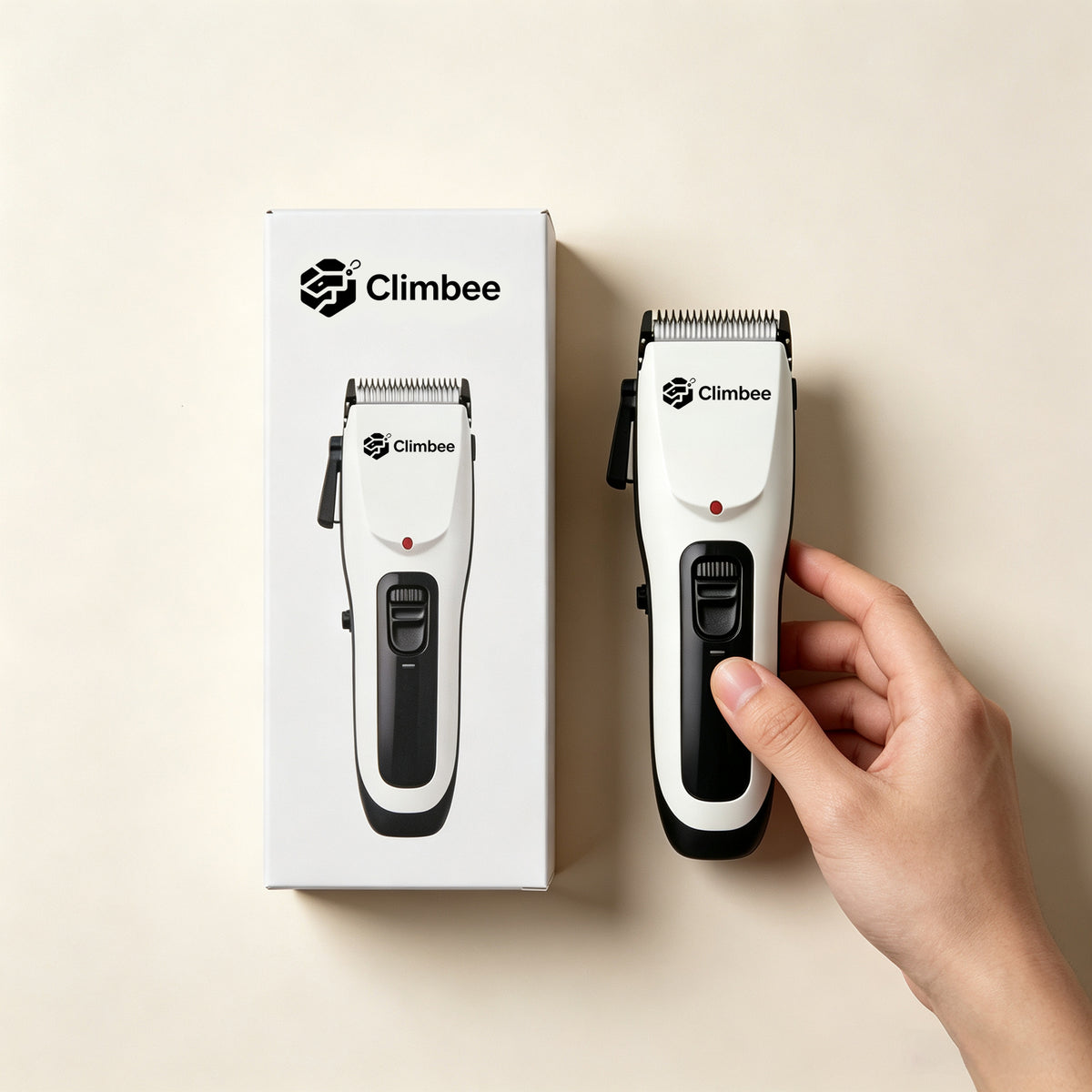 Climbee Cordless Hair Clippers for Men, Rechargeable Electric Hair Trimmer, Professional‑Grade Home Haircut Grooming Kit with Adjustable Cutting Length