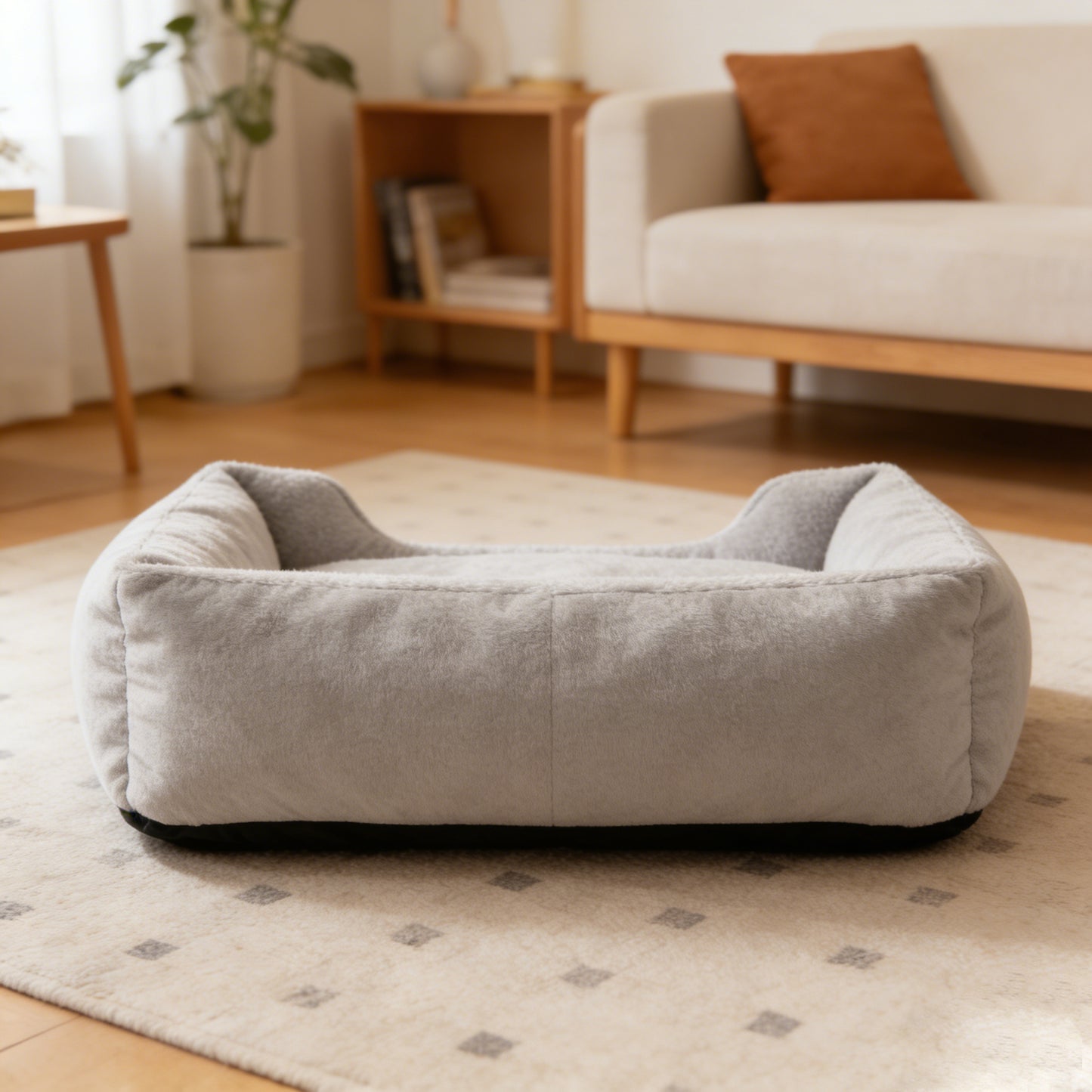 【NooKview Cozy Plush Pet Bed】—— A Warm & Comfortable Haven for Your Furry Friend