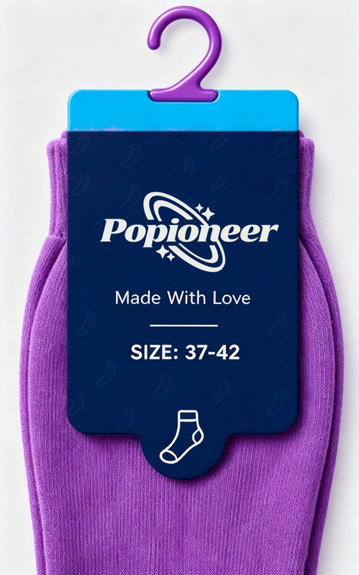 Popioneer Solid Color Crew Socks, Soft Breathable Casual Mid Calf Socks, Stretchy Comfort Fashion Socks for Men Women Daily Wear