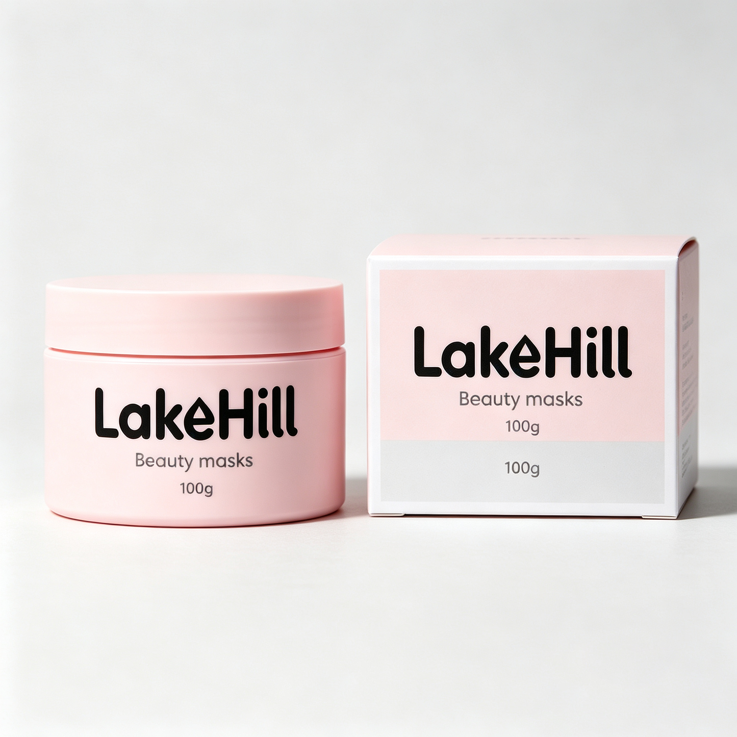 LakeHill Pink Clay Beauty Mask Hydrating Brightening Facial Mask, Pore Cleansing Anti-Aging Smoothing Mask for Sensitive Dry Oily Combination Skin, At Home Spa Skincare Mask