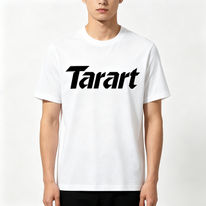 Tarart Bold Graphic Short Sleeve Crew Neck Tee, Premium Soft Cotton Basic Casual Everyday T-Shirt