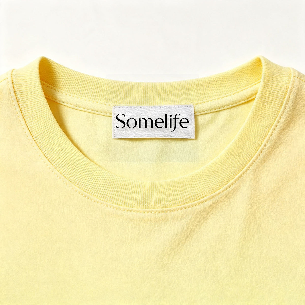 Somelife Yellow‑to‑Mint Green Gradient Crew Neck Short Sleeve T‑Shirt, Soft Breathable Cotton‑Blend Unisex Casual Everyday Tee