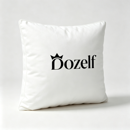 Dozelf Decorative Square Throw Pillow, Soft Accent Cushion for Sofa, Couch, Bed & Living Room, Vacuum Compressed Packaged Fluffy Home Decor Pillow