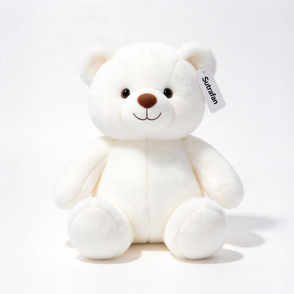 Sutrafan White Teddy Bear Plush Toy, Soft Fluffy Stuffed Animal Bear, Cute Plush Bear Gift for Kids, Girls, Boys and Lovers