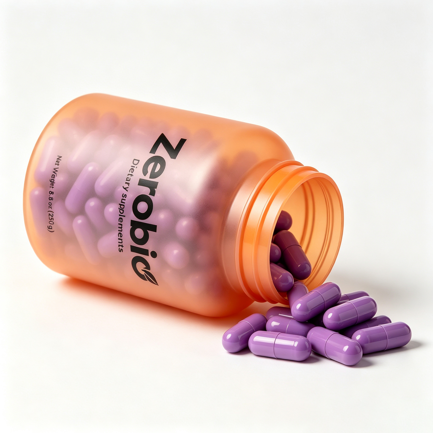 Zerobio Daily Nutritional Dietary Supplement Capsules, Smooth Easy-to-Swallow Oral Capsules, Moisture-Proof Portable Supplement Bottle