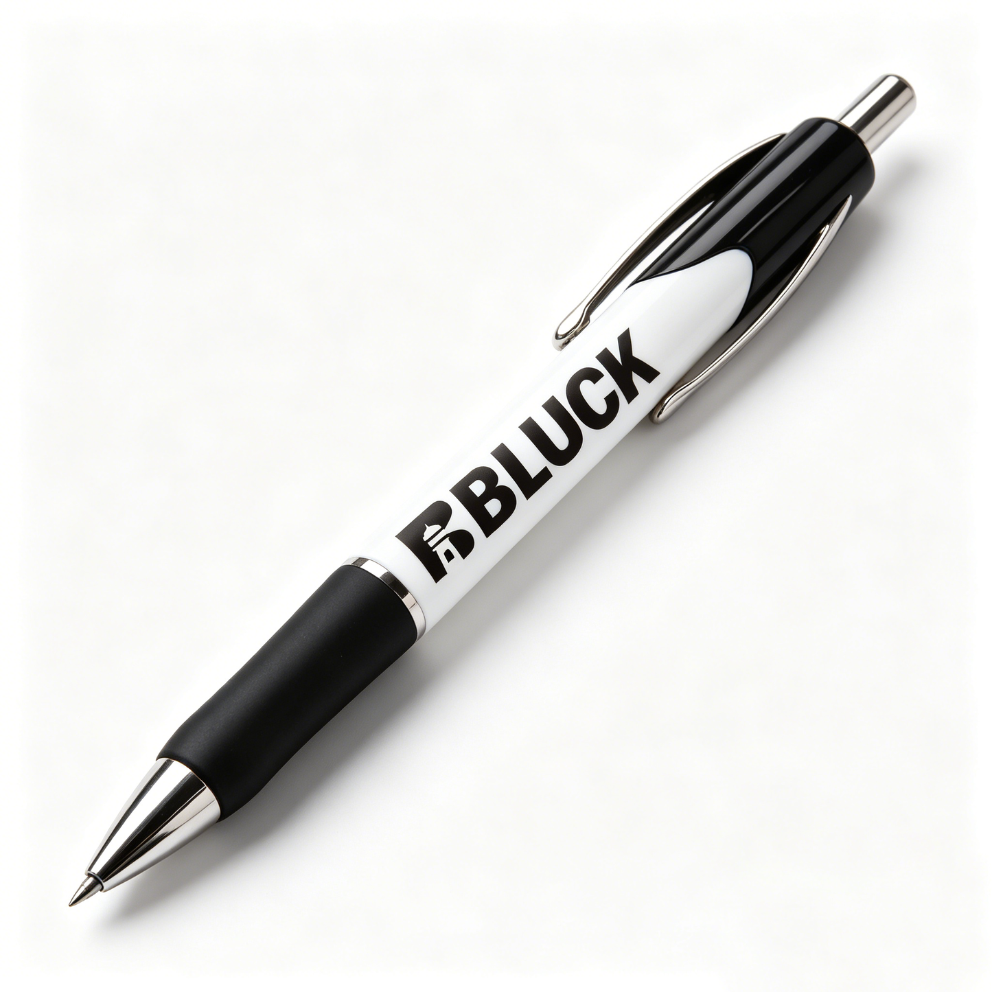 BBLUCK  Retractable Ballpoint Pen, Black Ink Medium Point (1.0mm), Smooth Writing Pen with Comfort Grip for Office, School & Everyday Use