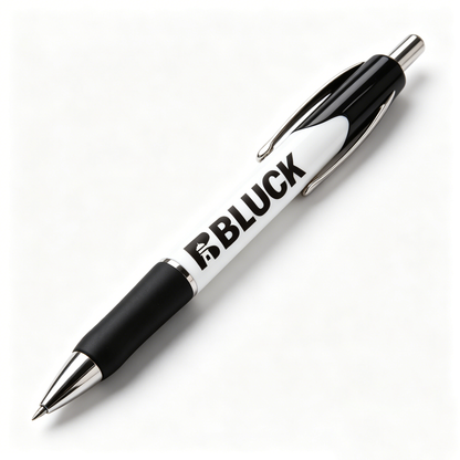 BBLUCK  Retractable Ballpoint Pen, Black Ink Medium Point (1.0mm), Smooth Writing Pen with Comfort Grip for Office, School & Everyday Use