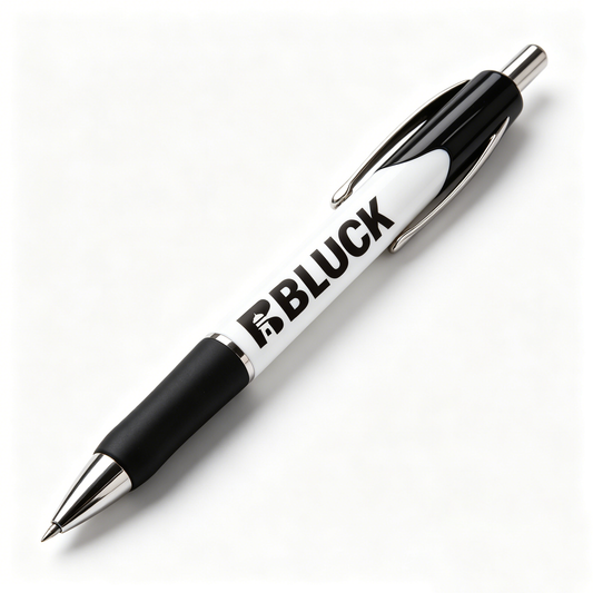BBLUCK  Retractable Ballpoint Pen, Black Ink Medium Point (1.0mm), Smooth Writing Pen with Comfort Grip for Office, School & Everyday Use