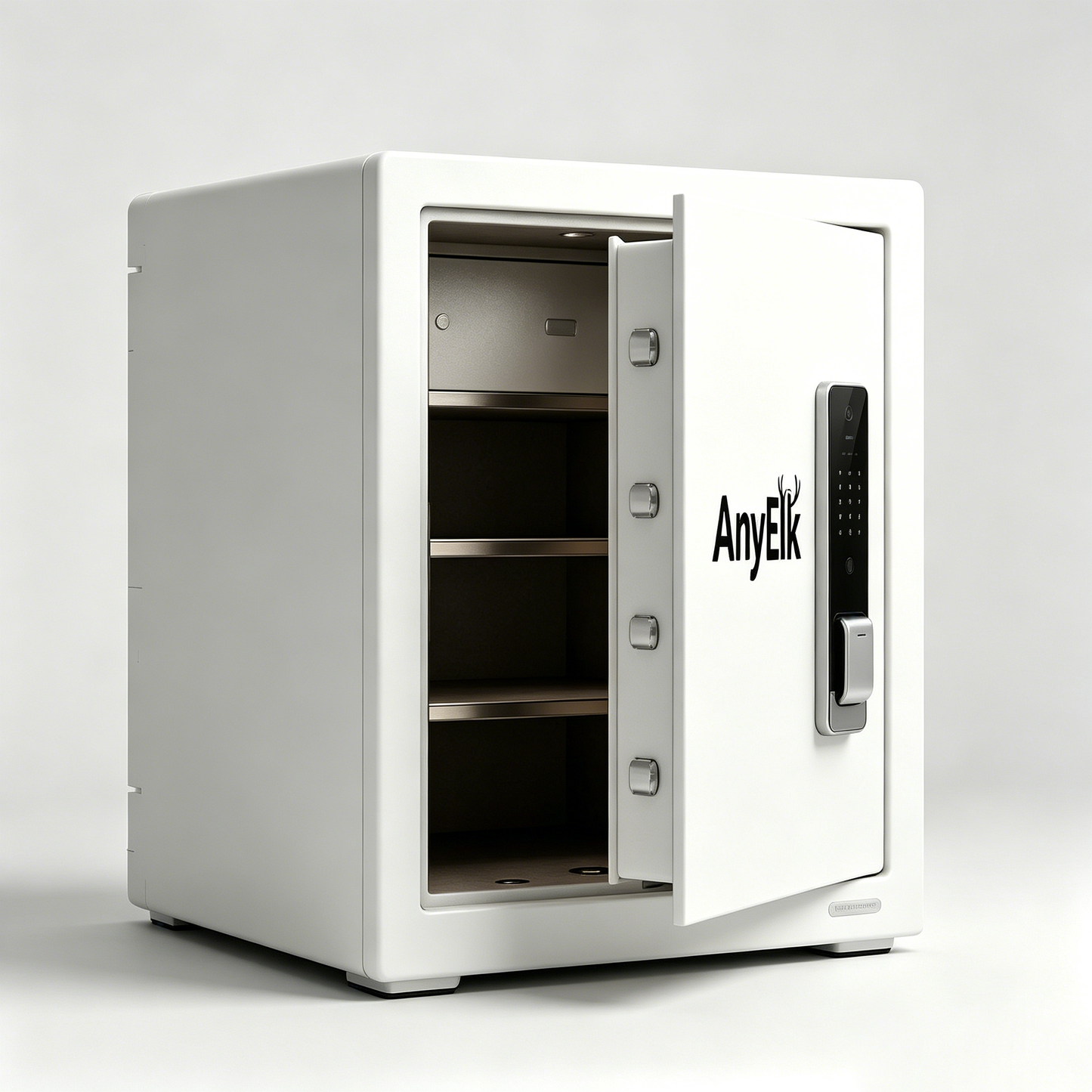 AnyElk Digital Home Safe Box, Fingerprint & Keypad Lock Secure Cabinet, Solid Steel Fireproof Anti-Theft Safe with Removable Shelf for Home, Hotel & Office Valuables Storage