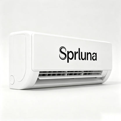 Sprluna Wall Mount Split Air Conditioner, Efficient Cooling Wall AC Unit with Adjustable Airflow, Multi-Mode Indoor Air Conditioner for Bedrooms, Apartments & Residential Summer Use