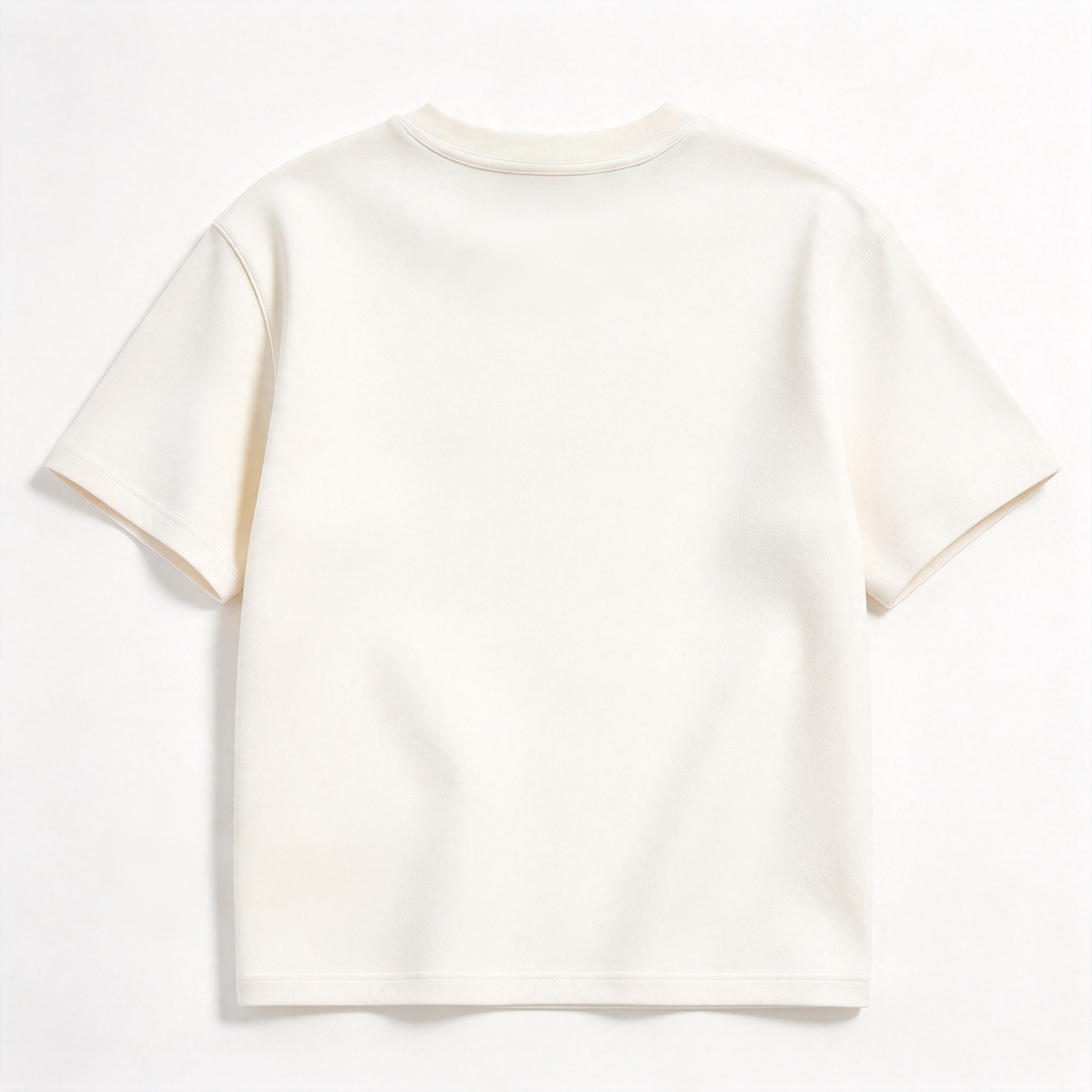 Qjoy Classic Crew Neck Cotton t-shirt, Soft Thick Breathable Short Sleeve Tee, Versatile Solid Casual Tops for Unisex Daily Wear
