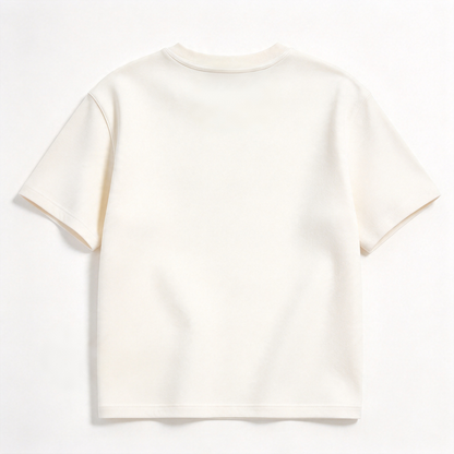 Qjoy Classic Crew Neck Cotton t-shirt, Soft Thick Breathable Short Sleeve Tee, Versatile Solid Casual Tops for Unisex Daily Wear