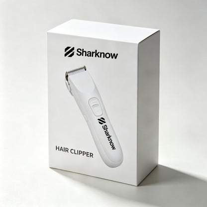 Sharknow Cordless Hair Clippers, Rechargeable Electric Hair Trimmer, Low Noise Adjustable Blade Home Hair Cutting Kit for Men Women Family Grooming