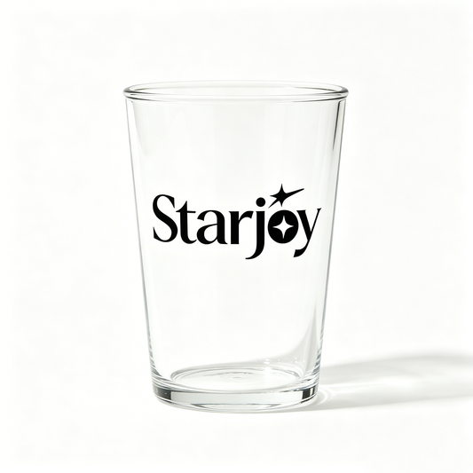 Starjoy Clear Heavy Base Glass Drinking Tumbler, Multipurpose Water Glass Cup, Dishwasher Safe Simple Glassware for Water Juice Coffee Tea Home Kitchen
