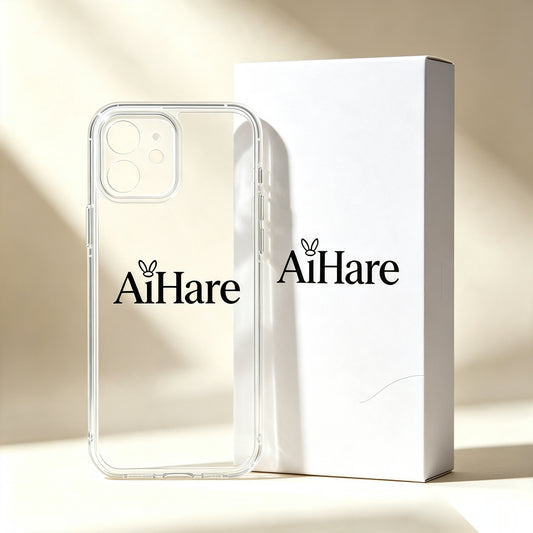 AiHare Clear Phone Case, Slim Transparent Shockproof Protective Case, Minimalist Stylish Design