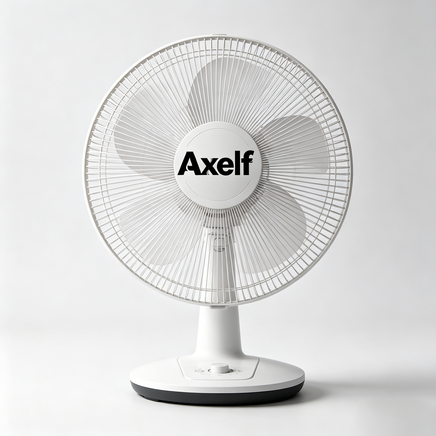 Axelf 3-Speed Portable Table Fan, Quiet Oscillating Desk Fan with Adjustable Tilt Head, Small Electric Cooling Fan for Bedroom, Office, Dorm & Desktop